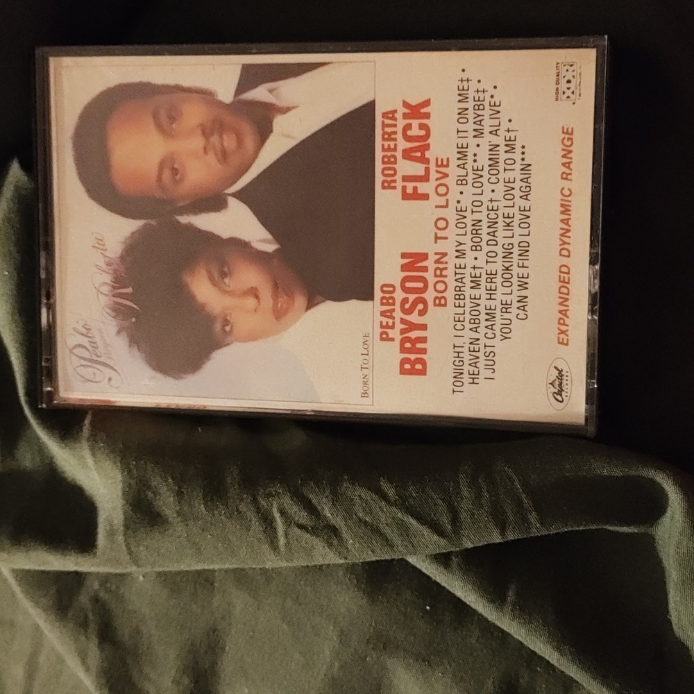 Peabo Bryson & Roberta Flack Born to Love cassette tape